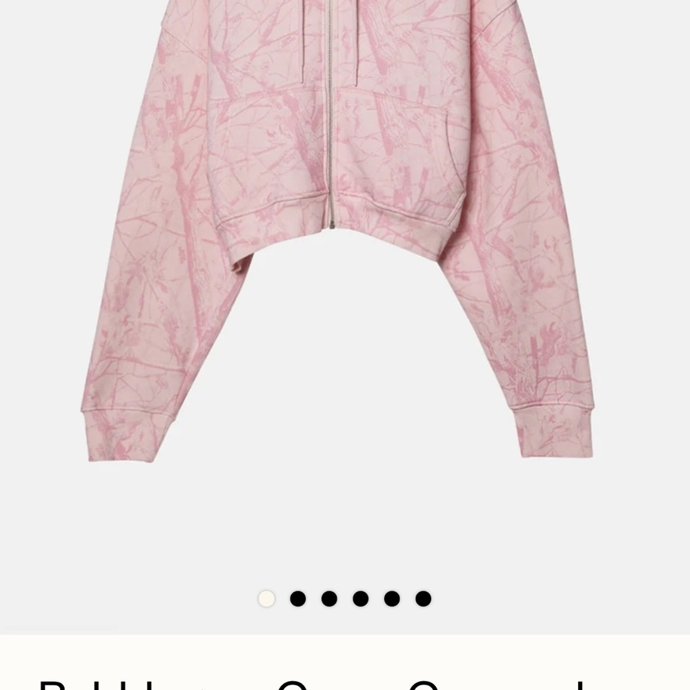 Dusty Pink Cropped Cardigan with Long Sleeves
